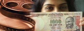 How bollywood movies show money